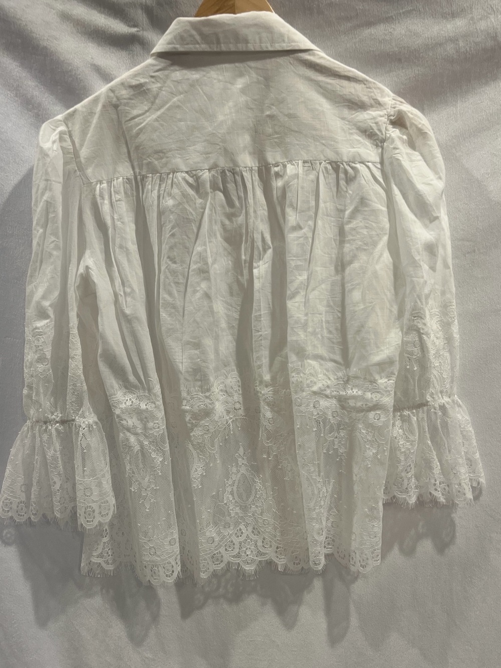 Vici Sun Press Linen Lace Button Down Top - Picture 10 of 10